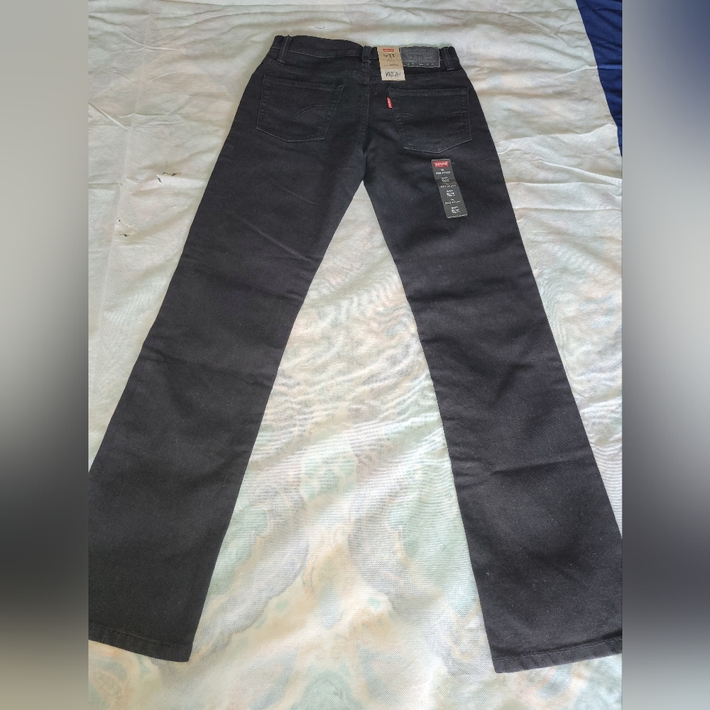 Levi's Boys 511 Slim Stretch Black Jeans - Picture 2 of 10